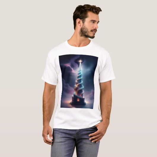 The Corkscrew Tower With Starburst At Top T Shirt (Voorkant volledig)