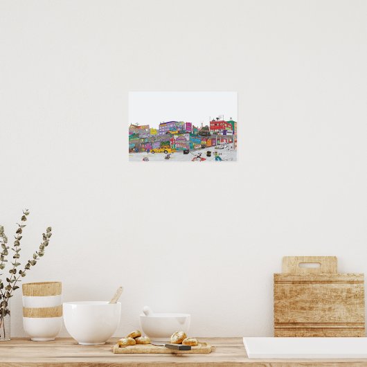 The Corner of Tree & Wayne Poster (Keuken)