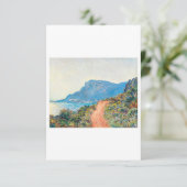 The Corniche Landscape by Claude Monet Bedankkaart (Staand voorkant)
