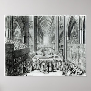 The Coronation of King James II c.1685 Poster