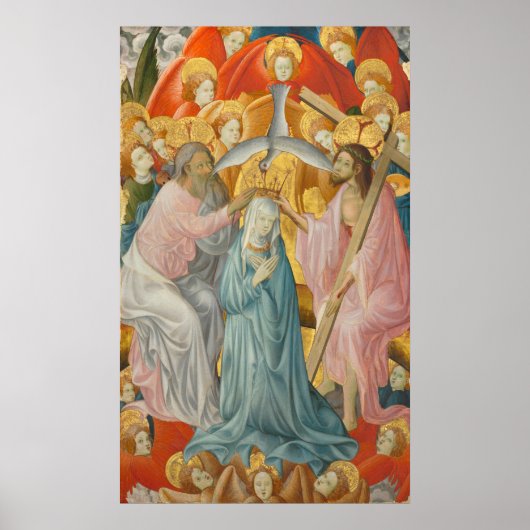 The Coronation of the Virgin with the Trinity Oil Poster (Voorkant)