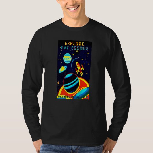 The Cosmic Explorers Club Explore The Cosmos (#14) T-shirt (Voorkant)