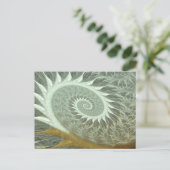 The Cosmic Spiral - Sacred Geometry Golden Spiral Briefkaart (Staand voorkant)