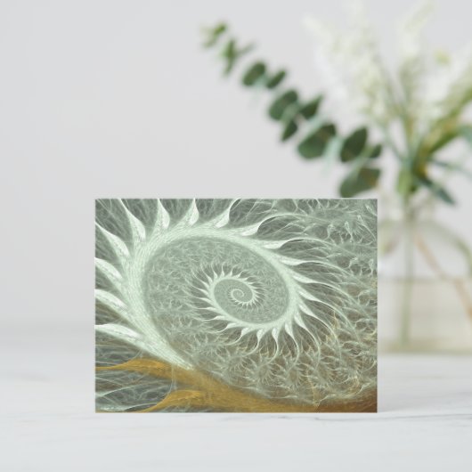 The Cosmic Spiral - Sacred Geometry Golden Spiral Briefkaart (Staand voorkant)