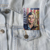 The Cost of Freedom - American Patriot Artwork Button (Insitu)