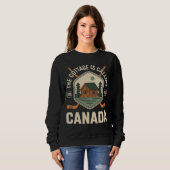 The Cottage is Calling Canada Grappige Liefhebber Trui (Voorkant volledig)