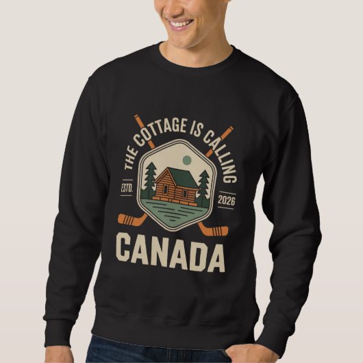 The Cottage roept Canada Funny Lover Valentin Trui (Voorkant)