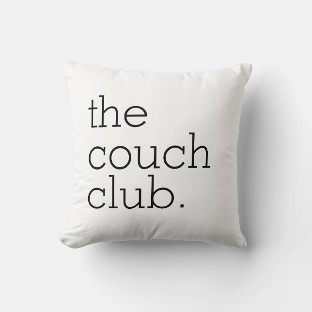 The Couch Club Katoenen Worp Kussen (Voorkant)