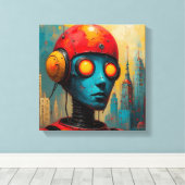 The Counterfeit Man-4 Canvas Afdruk (Insitu (Houten vloer))