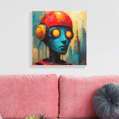 The Counterfeit Man-4 Canvas Afdruk (Insitu (Woonkamer))