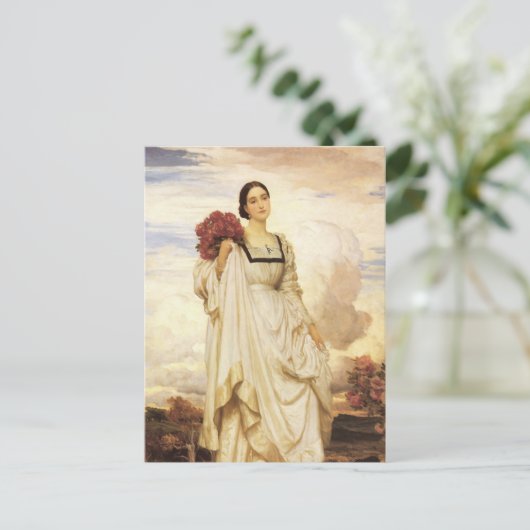 The Countess Brownlow, Frederic Leighton Briefkaart (Staand voorkant)