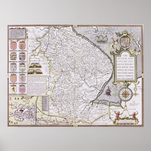 The Countie and Citie of Lyncolne Poster (Voorkant)