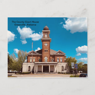 The County Courthouse, Greenville, Alabama Briefkaart
