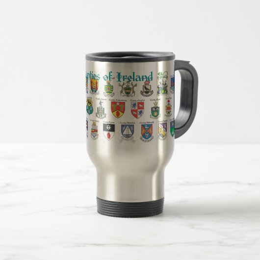 The County of Ireland Travel Mug Reisbeker (Voorkant rechts)