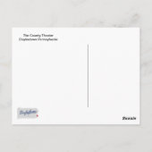 The County Theater Doylestown Pennsylvania Briefkaart (Achterkant)