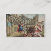 The Courage of Pepin (714-68), gegraveerd door Jea Visitekaartje (Achterkant)