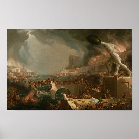 The Course of Empire: Destruction (1836) - Thomas Poster (Voorkant)