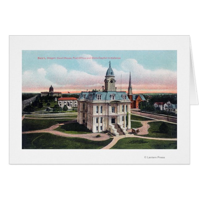 The Court House, Post Kantoor, Capitol Bldg (Voorkant Horizontaal)