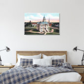 The Court House, Post Kantoor, Capitol Bldg Canvas Afdruk (Insitu (Slaapkamer))