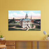 The Court House, Post Kantoor, Capitol Bldg Canvas Afdruk (Insitu (Woonkamer))
