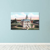 The Court House, Post Kantoor, Capitol Bldg Canvas Afdruk (Insitu (Houten vloer))