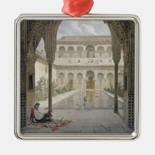 The Court of the Alberca in the Alhambra, Granada, Metalen Ornament