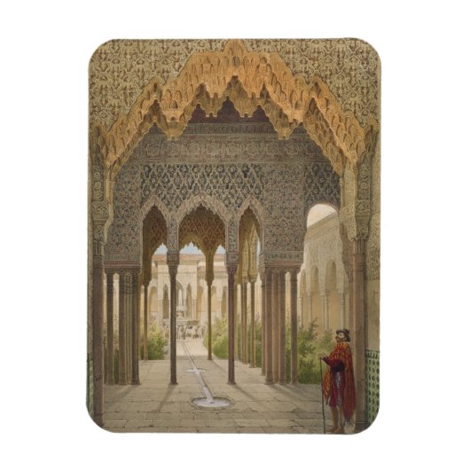 The Court of the Lions, the Alhambra, Granada, 185 Magneet (Verticaal)