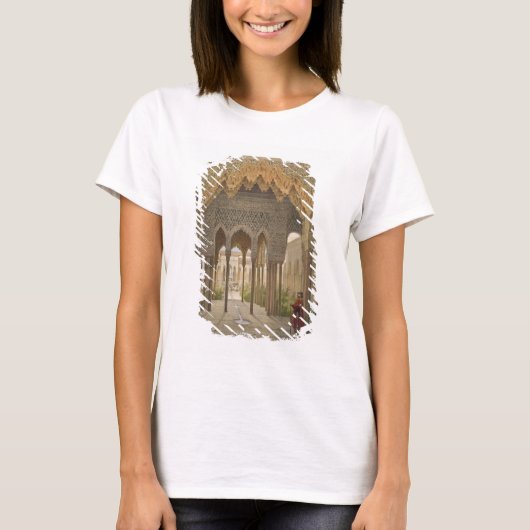 The Court of the Lions, the Alhambra, Granada, 185 T-shirt (Voorkant)