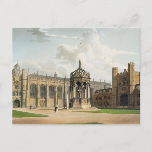 The Court of Trinity College, Cambridge, uit 'The Briefkaart (Voorkant)