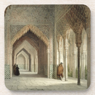 The Court Room of the Alhambra, Granada, 1853 (aan Drankjes Onderzetter