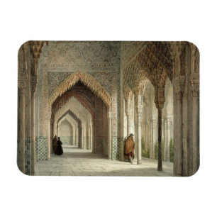 The Court Room of the Alhambra, Granada, 1853 (aan Magneet