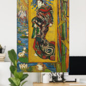 The Courtesan after Eisen by Van Gogh 1887 Poster (Thuiskantoor)