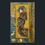 The Courtesan after Eisen by Van Gogh 1887 Poster<br><div class="desc">The Courtesan after Eisen by Van Gogh 1887 ... Vincent Van Gogh was nog steeds in Parijs en werd beïnvloed door de nieuwe vrijhandel met Japan en de Japanse kunst van het bedrukken van houtblokken. Hij schilderde de Courtesan in 1887 olie op canvas 23 3/4 inch met 41 1/2 inch....</div>