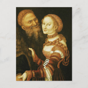 The Courtesan and the Old Man, c.1530 Briefkaart