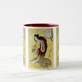 The Courtesan Manju-dayu Tweekleurige Koffiemok (Center)