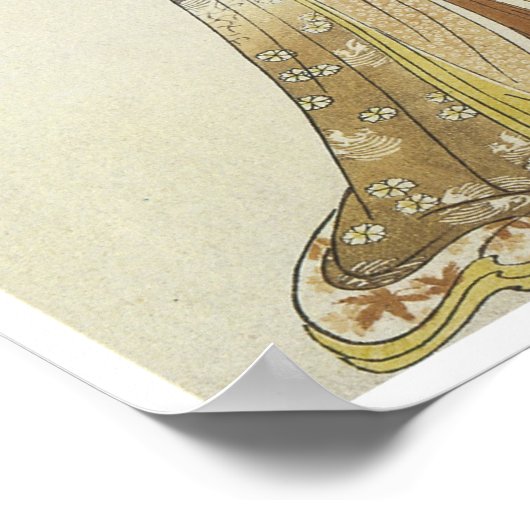 The Courtesan Takikawa, Eishu, 1796 Poster (Hoek)