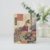 The Courtesan Tamagawa of the Maruebiya House Briefkaart (Staand voorkant)