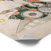 The Courtesan with cat Kitagawa Utamaro geisha Poster (Hoek)