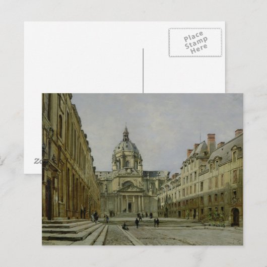 The Courtyard of the Old Sorbonne, 1886 Briefkaart (Voorkant / Achterkant)