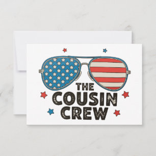 The Cousin Crew 250ste verjaardag 4 juli Bedankkaart