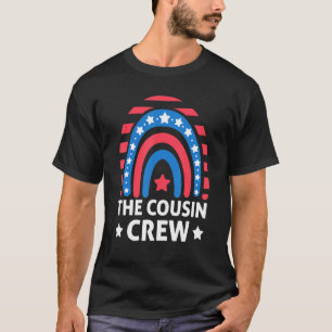 The Cousin Crew Viering 4th of July Regenboog ons T-shirt
