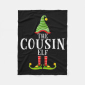 The Cousin Elf Funny Matching Pajama Xmas  Fleece Deken (Voorkant)