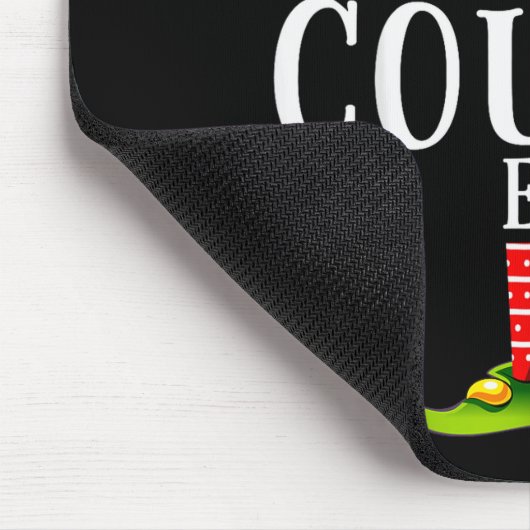 The Cousin Elf Funny Matching Pajama Xmas  Muismat (Hoek)