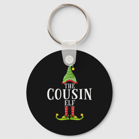 The Cousin Elf Funny Matching Pajama Xmas  Sleutelhanger (Voorkant)