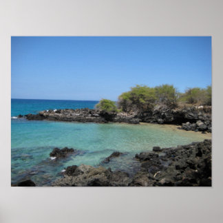 "The Cove" bij Hapuna Beach Poster