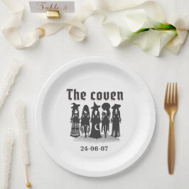 the coven bachelorette party papieren bordje