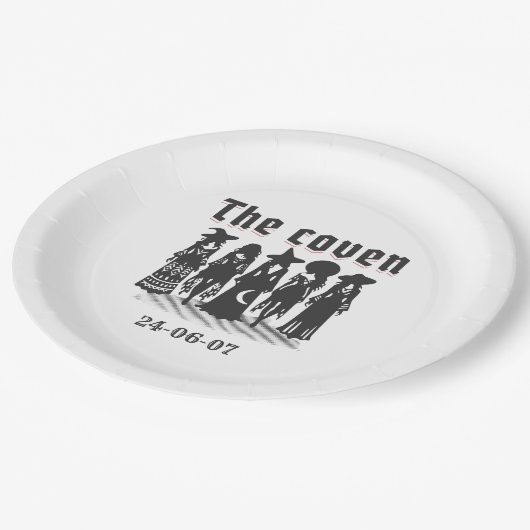 the coven bachelorette party papieren bordje (Gekanteld)