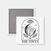 The Coven Bride Witchy Gothic Wedding Bachelorette Magneet (Voorkant / Achterkant)