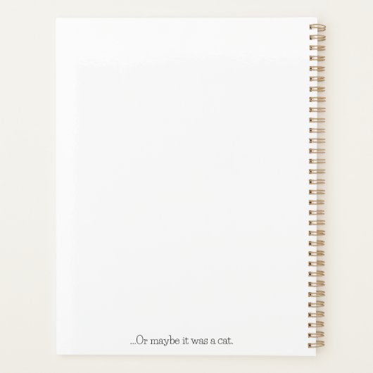 The Cover Had a Dog on It Planner (Achterkant)