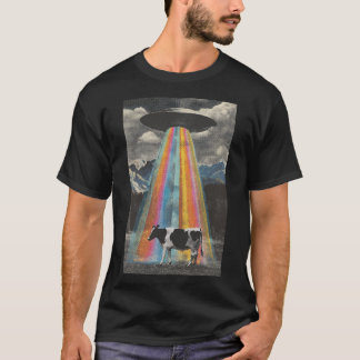 The cow abducted to space t-shirt